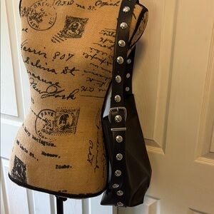 Madewell Studded Black Shoulder Bag